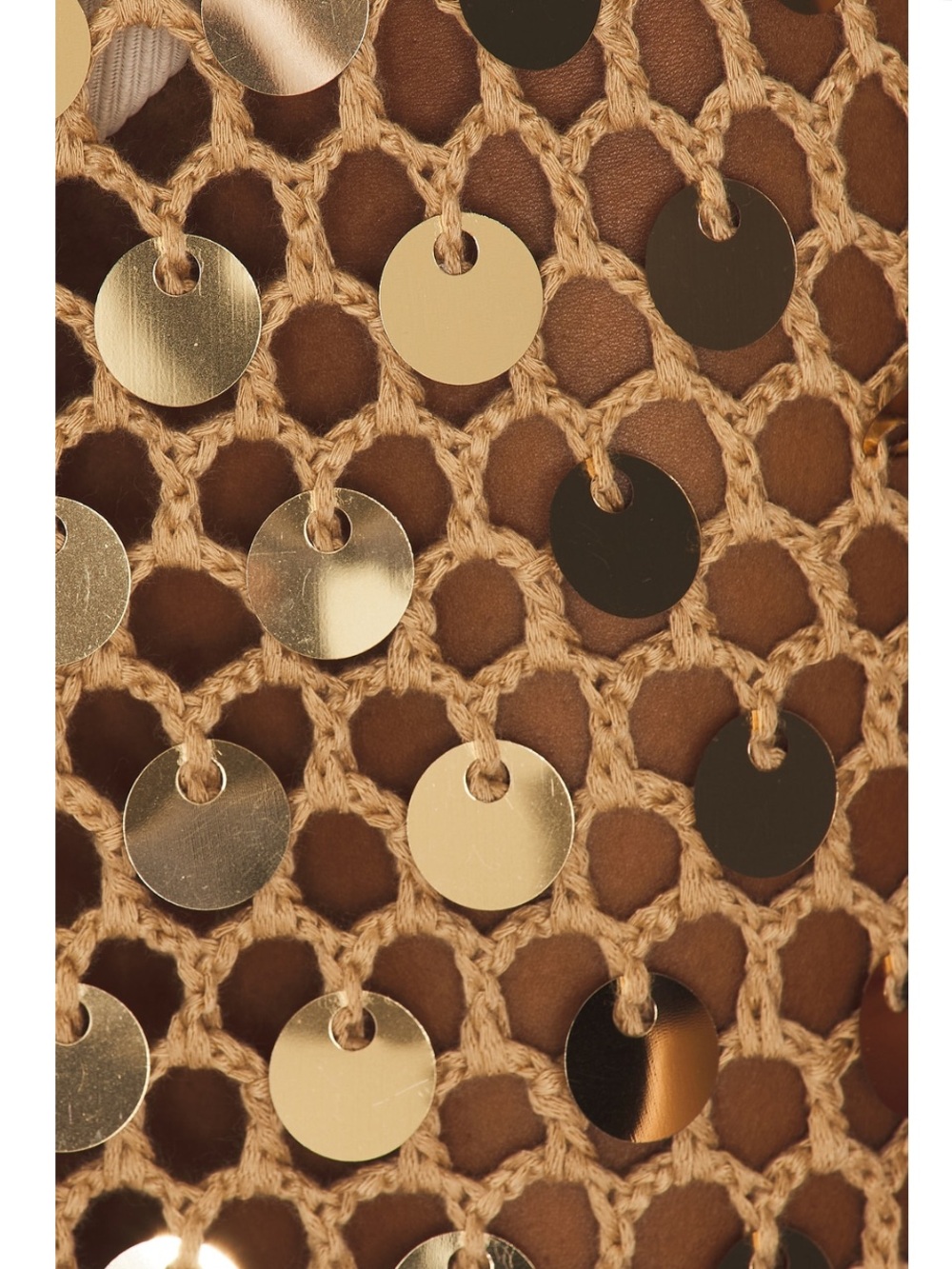 superdown Gold Sequin Crochet Maxi Dress - Picture 4 of 7